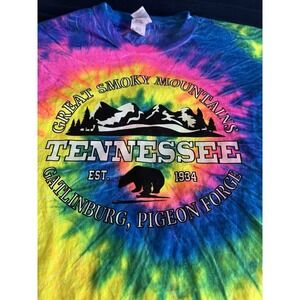 Tennessee Tie Dye T Shirt XL Smokey Mountains.